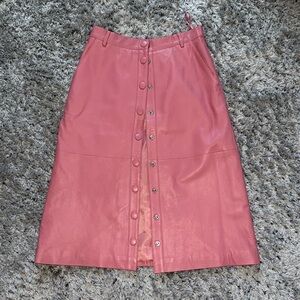 Pink Midi Pencil Skirt for Casual Resort Wear